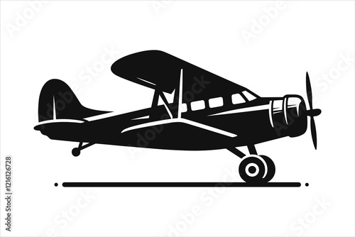 airplane icon on a white background