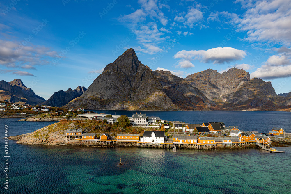 Φωτογραφία Sakrisøy village de charme du Reine Fjord aux Lofoten en Norvège.