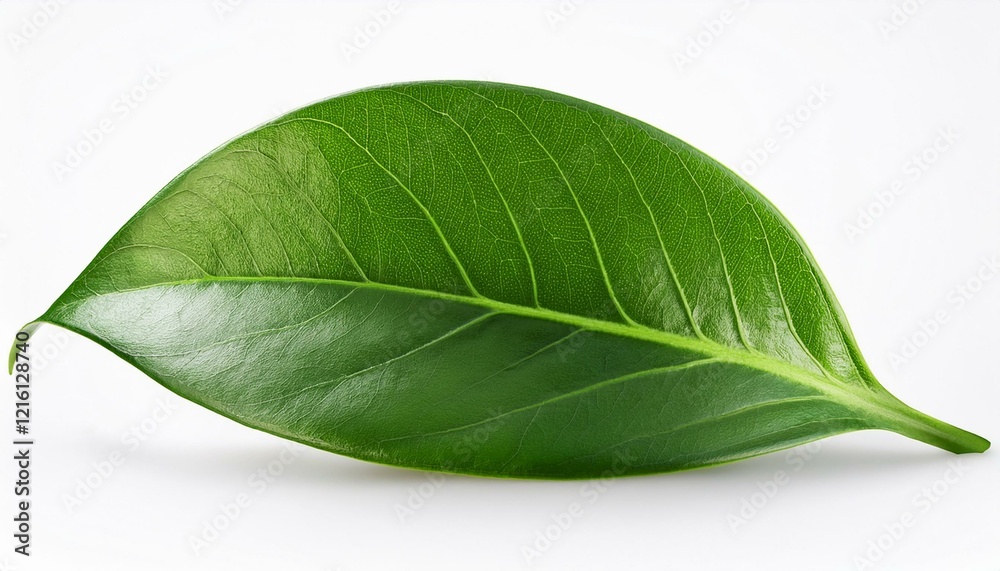 Obraz premium Green Plant Isolated on a Pure White Background with Clipping Path