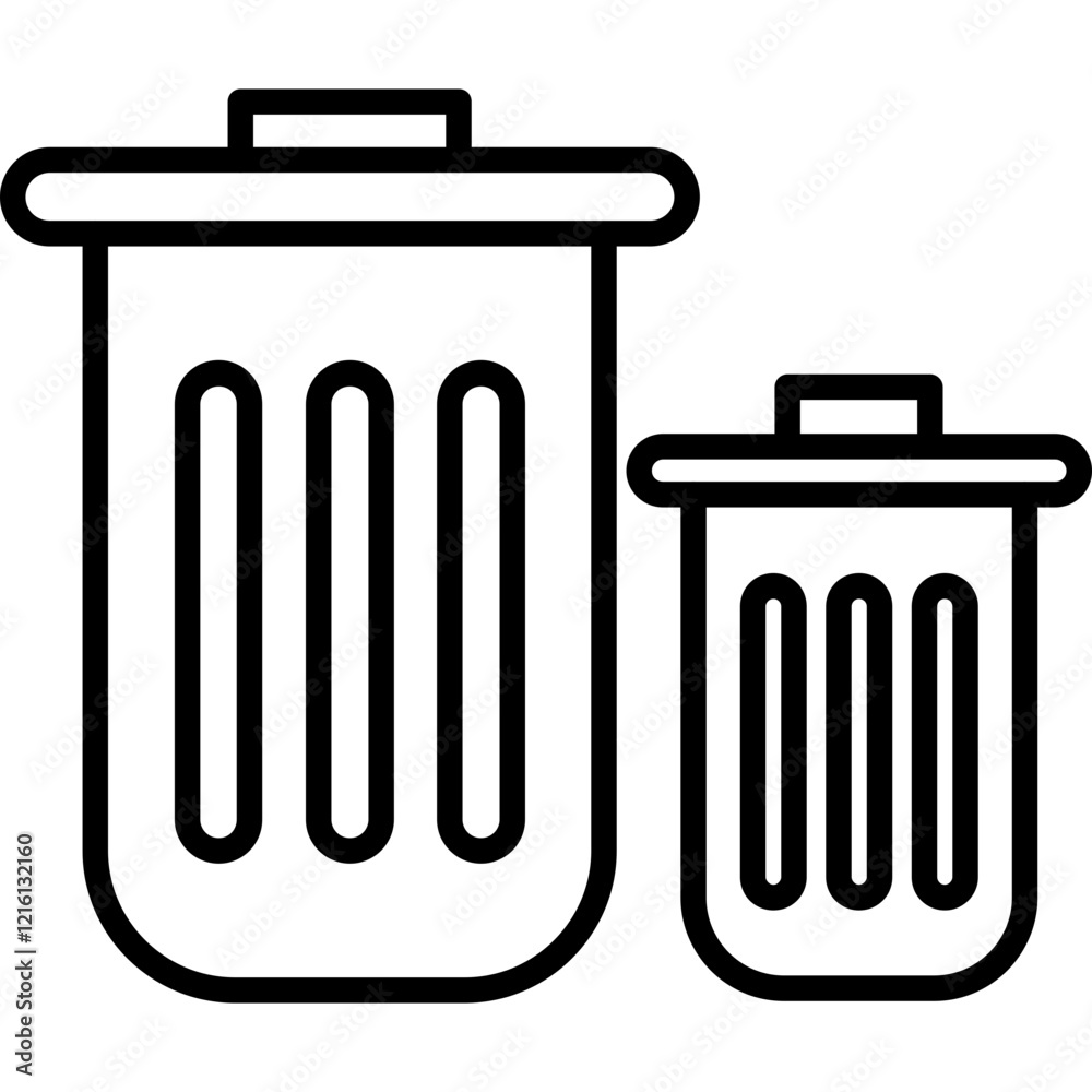 Trash Bin Icon Trash Bin Icon