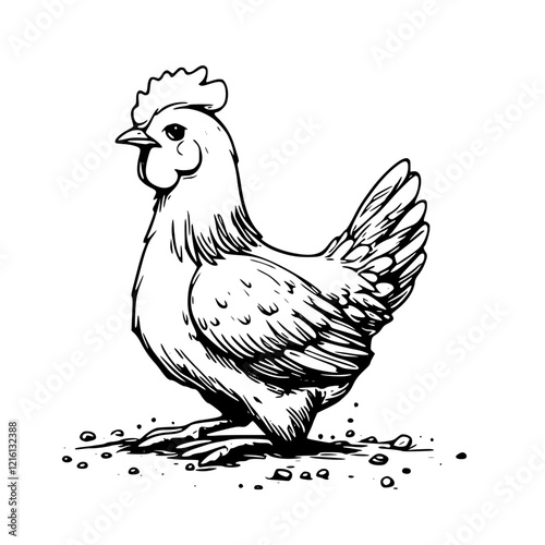 hen silhouette