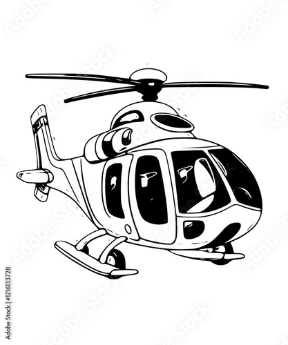 helicopter vector silhouette