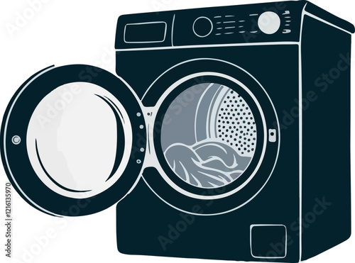 washing machine vector