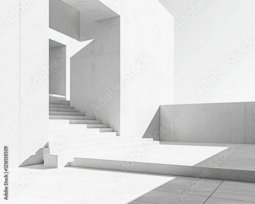 Minimalist architectural background with clean geometric shapes