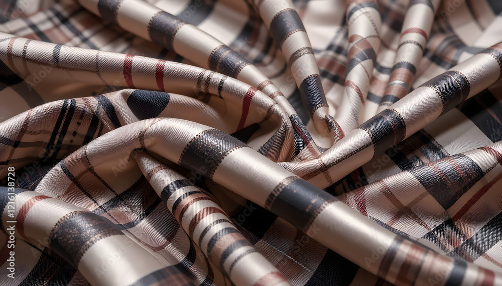 Experience the smooth texture and elegant folds of this high-quality satin fabric in a stylish black, white, beige, and red checkered pattern. Ideal for design purposes.
Experience the smooth texture and elegant folds of this high-quality satin fabric in a stylish black, white, beige, and red checkered pattern. Ideal for design purposes.