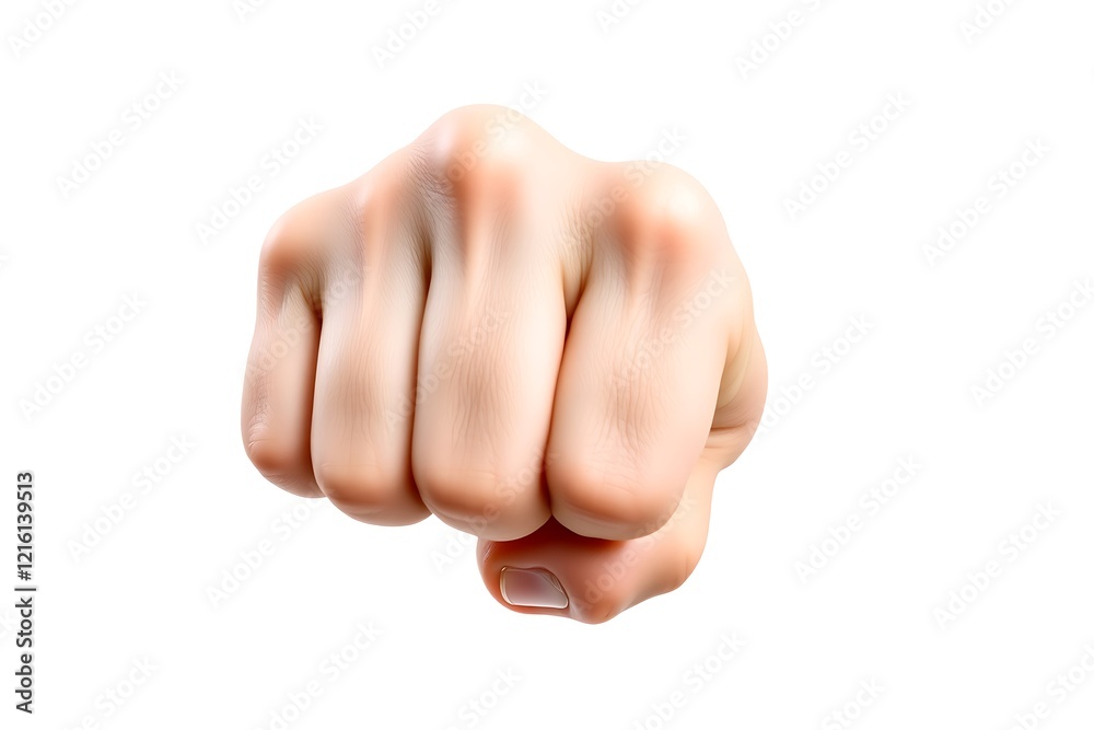 Human Fist Close Up Image Powerful Hand Gesture Human Fist Close Up Image Powerful Hand Gesture