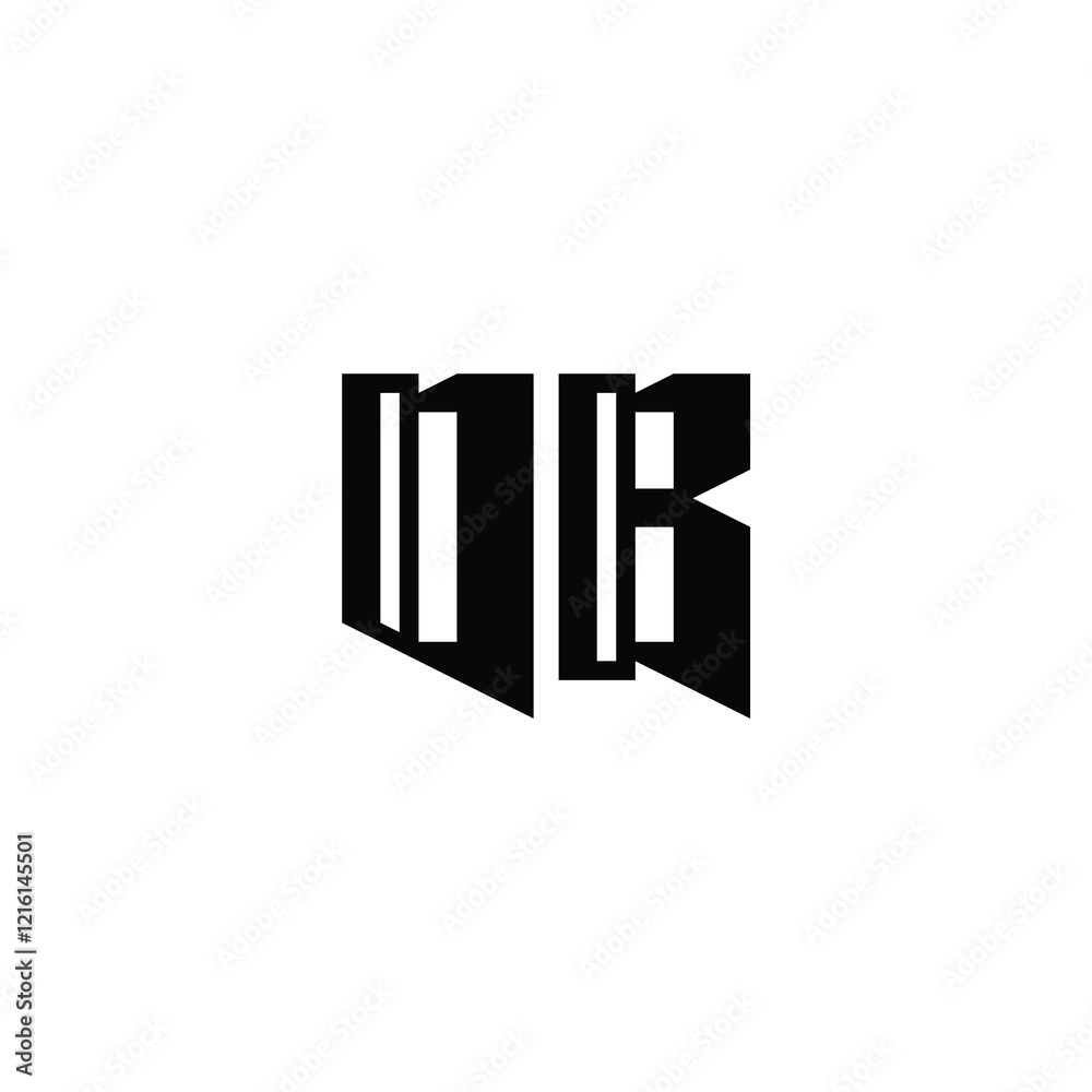 OB monogram logo design letter text name symbol monochrome logotype alphabet character simple logo OB monogram logo design letter text name symbol monochrome logotype alphabet character simple logo