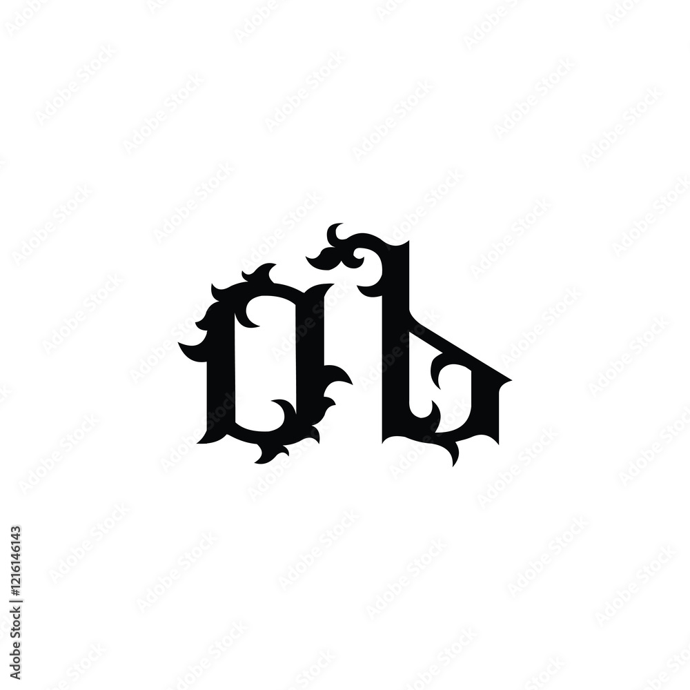 OB monogram logo design letter text name symbol monochrome logotype alphabet character simple logo OB monogram logo design letter text name symbol monochrome logotype alphabet character simple logo