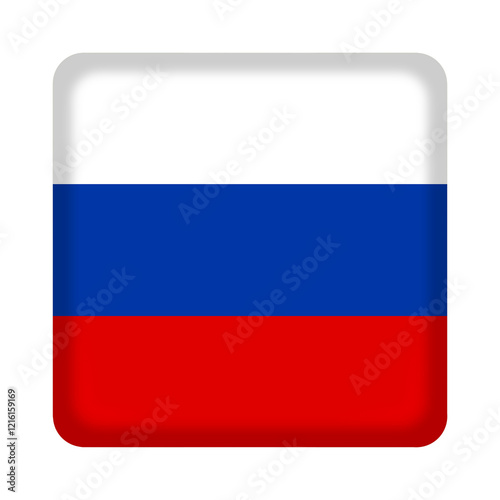 Free Download Russia flag cube pin and badge - GFXLoad