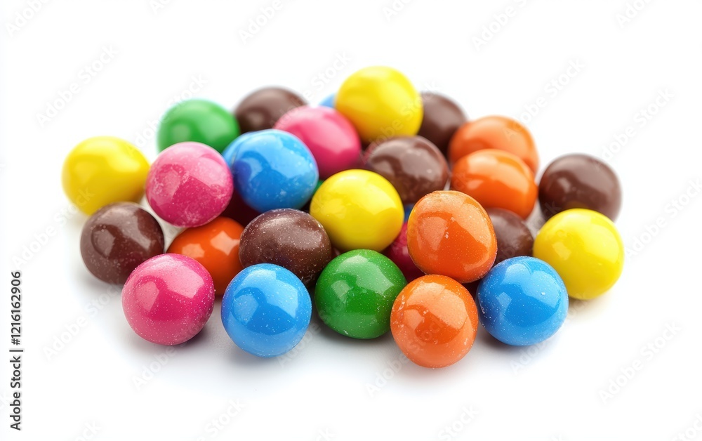 Chocolate bright candy isolated on white background Chocolate bright candy isolated on white background