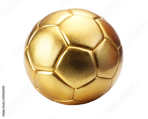 golden soccer ball clipart image on transparent background