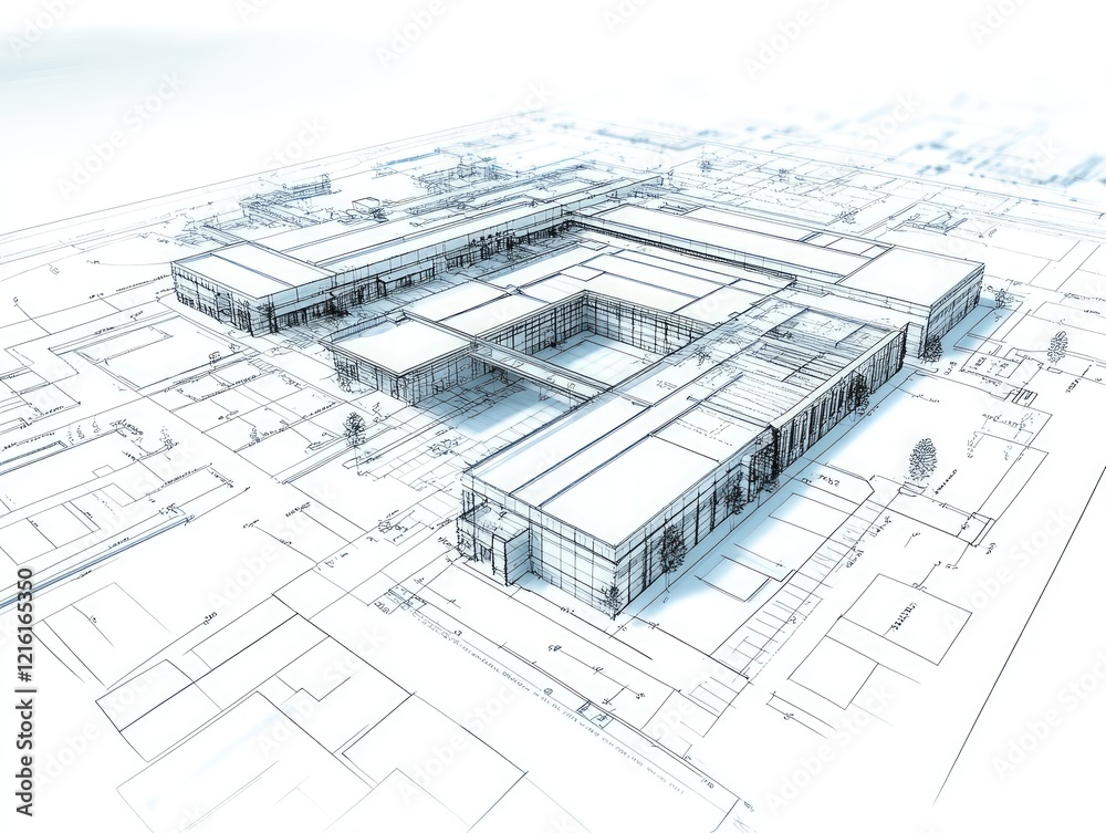 Architectural Building Design Blueprint Model Architectural Building Design Blueprint Model