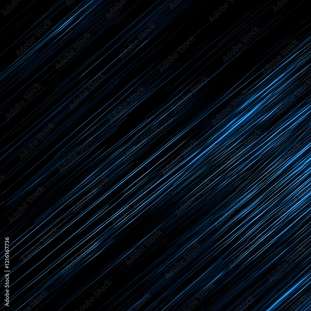 Abstract Background with Diagonal Blue Light Trails on Black Background Abstract Background with Diagonal Blue Light Trails on Black Background