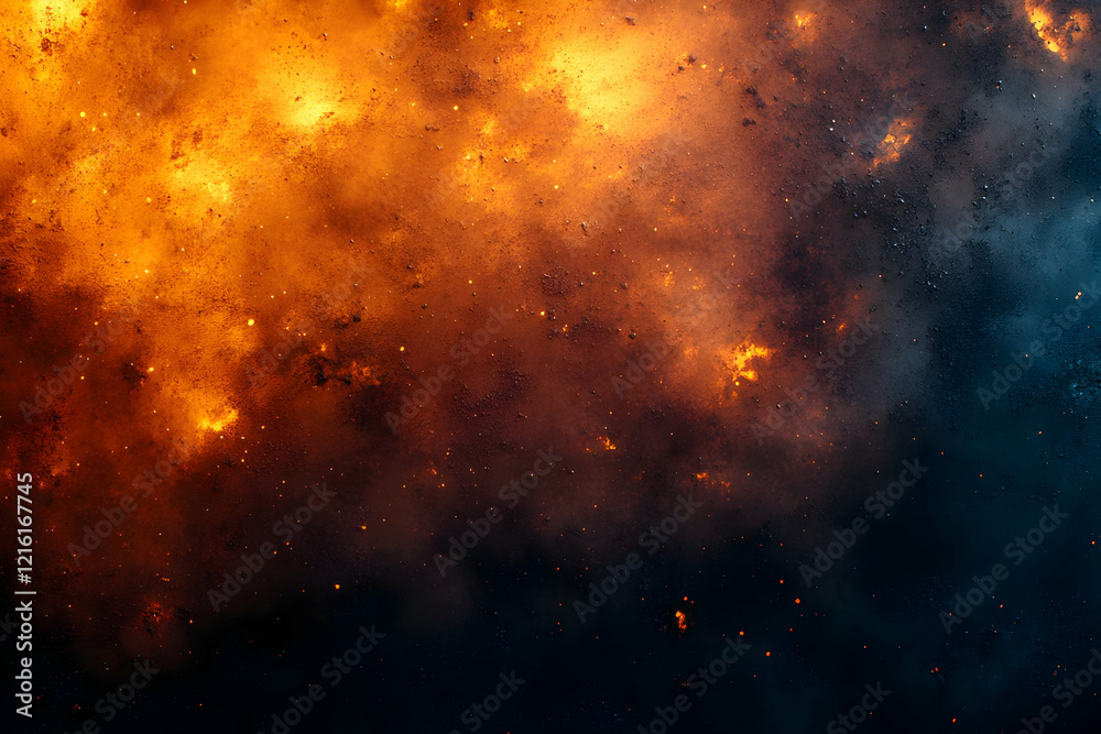 Naklejka premium Fiery Abstract Background Illustration