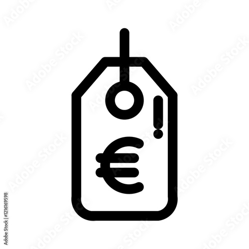 Price tag euro icon