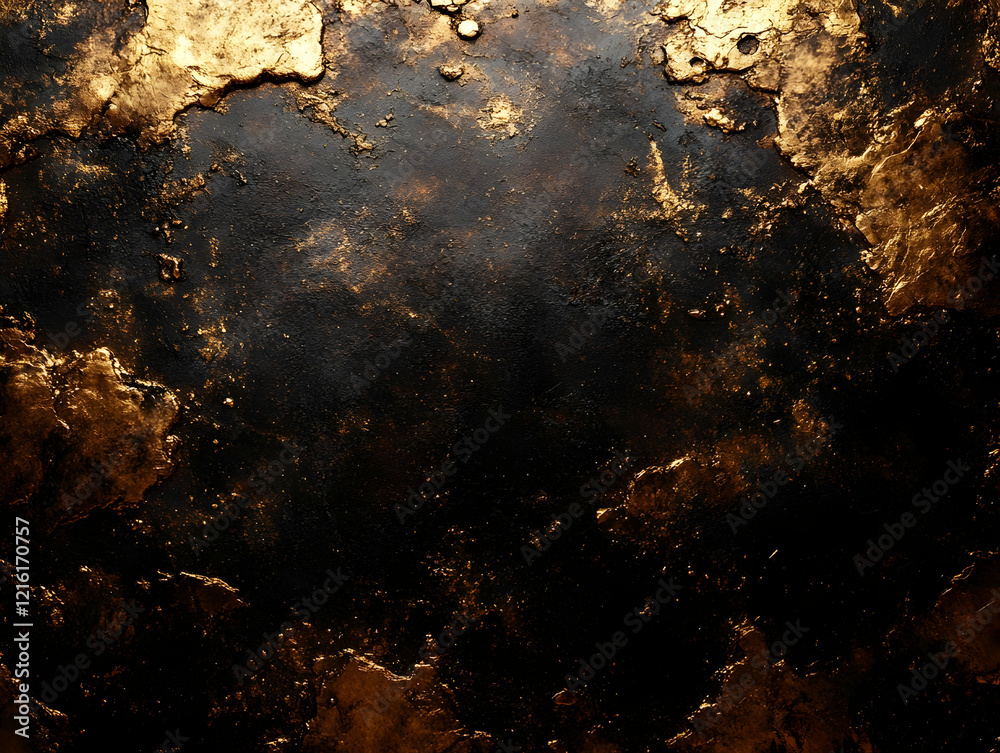 Abstract Gold and Black Texture Background Abstract Gold and Black Texture Background