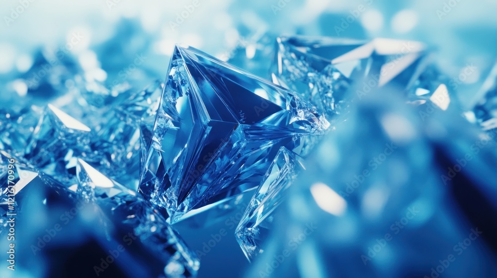 Crystalline Blue Sapphire Gems: A Sparkling Macro Photography Crystalline Blue Sapphire Gems: A Sparkling Macro Photography