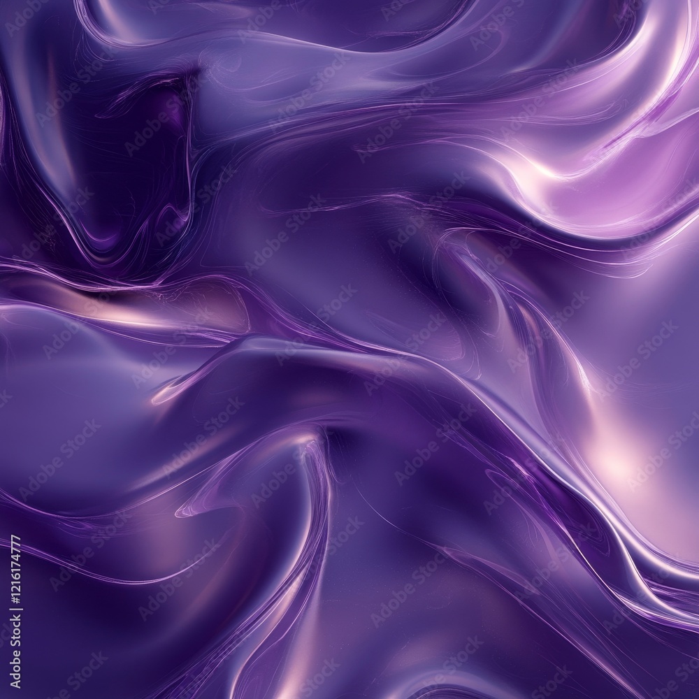 Obraz premium Abstract Purple Digital Background with Fluid Effects, Generative AI