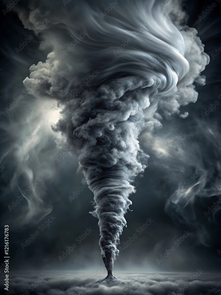 Large cloud of smoke is rising from a fire Large cloud of smoke is rising from a fire