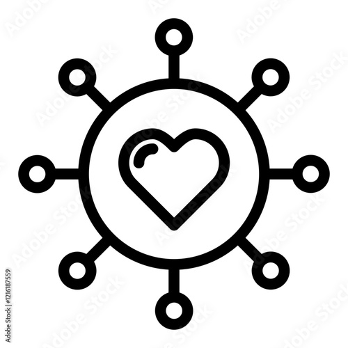 dating app outline icon