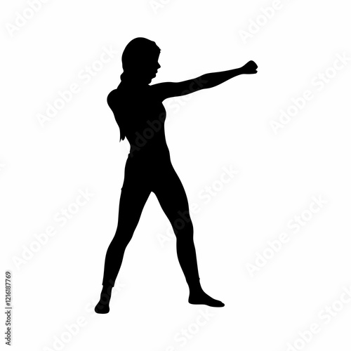 A woman is doing a push up. She is wearing a black shirt and shorts. She is standing with her arms outstretched a