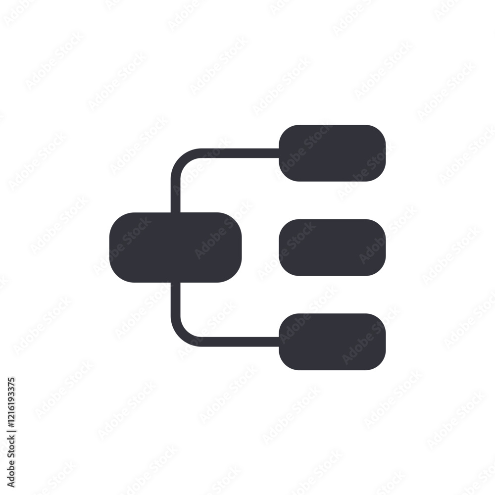 Structure chart solid icons, minimalist vector illustration ,simple transparent graphic element .Isolated on white background Structure chart solid icons, minimalist vector illustration ,simple transparent graphic element .Isolated on white background