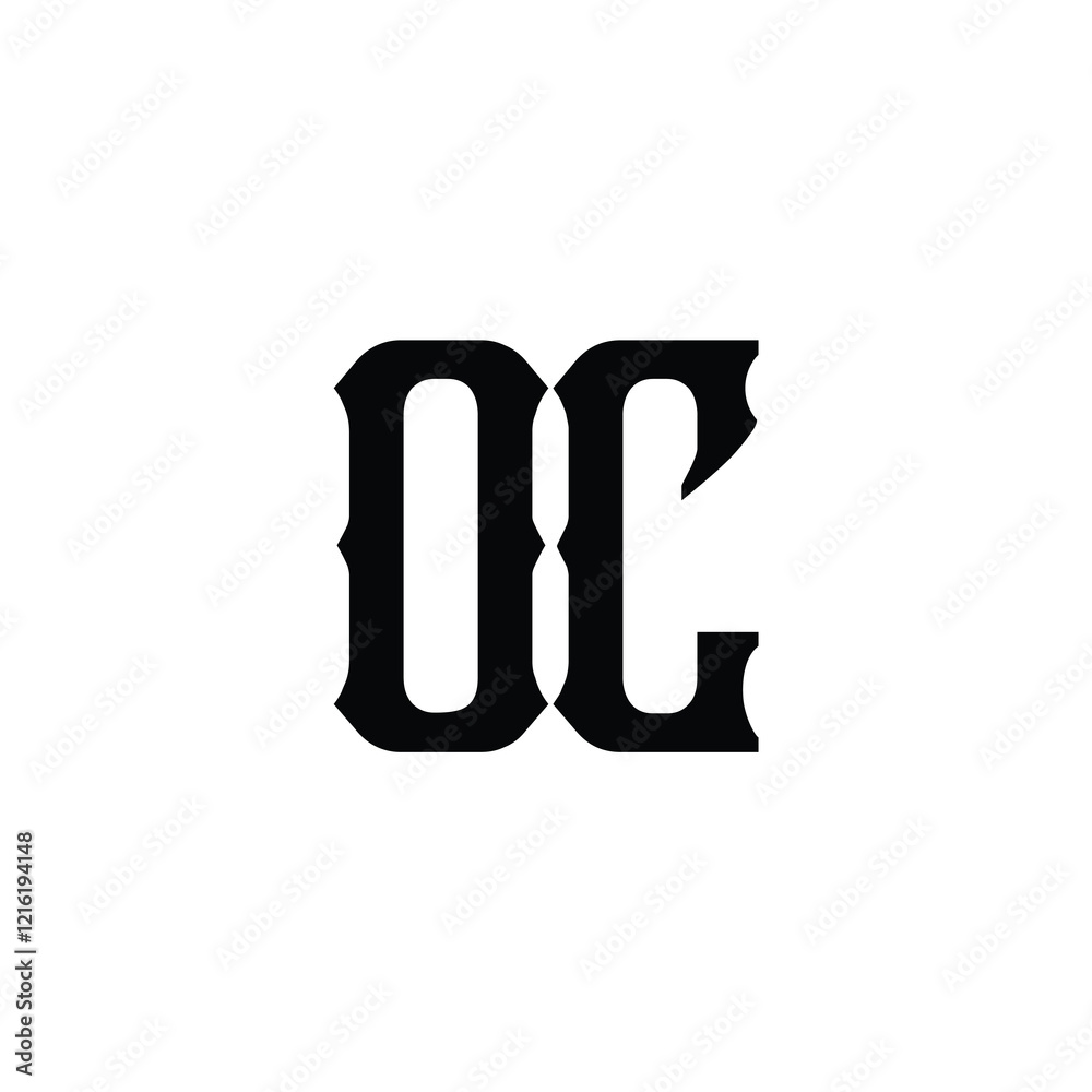 OC monogram logo design letter text name symbol monochrome logotype alphabet character simple logo OC monogram logo design letter text name symbol monochrome logotype alphabet character simple logo