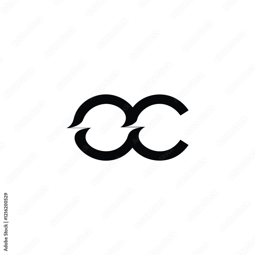 OC monogram logo design letter text name symbol monochrome logotype alphabet character simple logo OC monogram logo design letter text name symbol monochrome logotype alphabet character simple logo