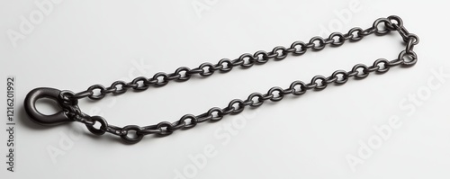Wallpaper Mural Black metal chain necklace with a shackle clasp. Torontodigital.ca