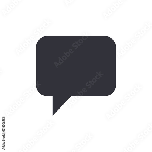 Chat bubble solid icons, minimalist vector illustration ,simple transparent graphic element .Isolated on white background