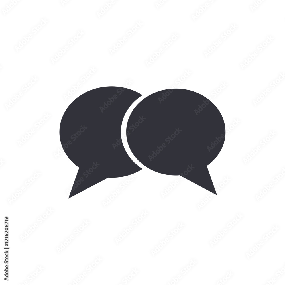 Chat bubble solid icons, minimalist vector illustration ,simple transparent graphic element .Isolated on white background Chat bubble solid icons, minimalist vector illustration ,simple transparent graphic element .Isolated on white background