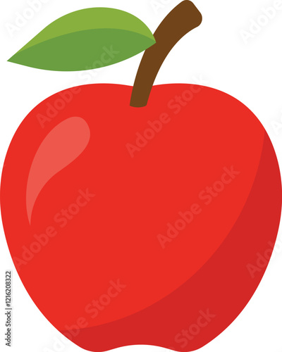 Apple Fruit Cartoon Ilustration Design