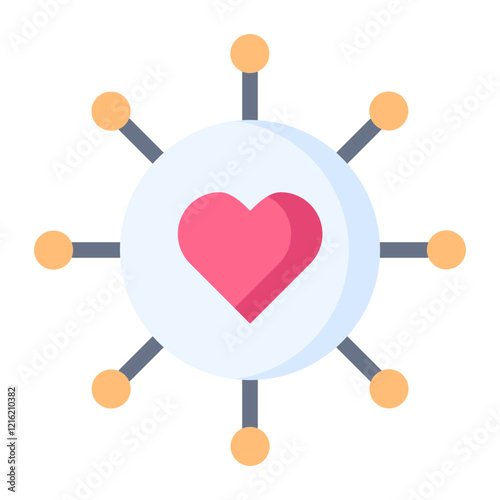 dating app flat icon