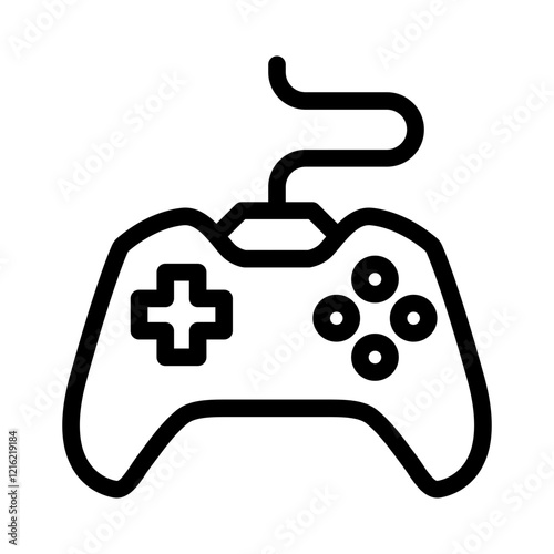 playing game outline style