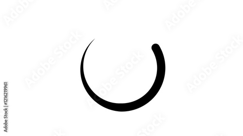Loading circle icon animation for transferring on a white background.