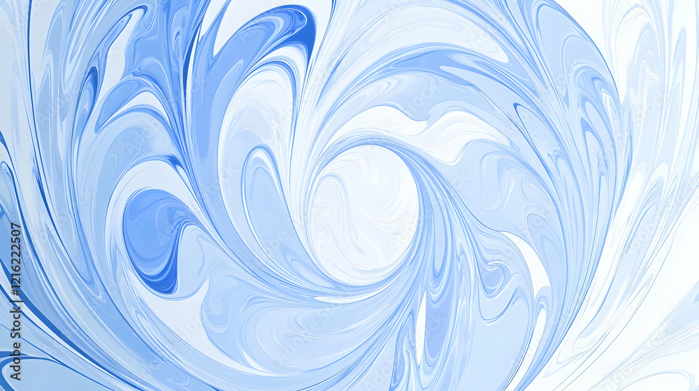 Abstract Blue Swirls Flow Gracefully Creating a Dreamlike Visual Experience Abstract Blue Swirls Flow Gracefully Creating a Dreamlike Visual Experience