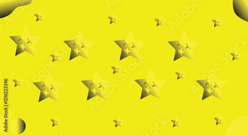 yellow stars with yellow background