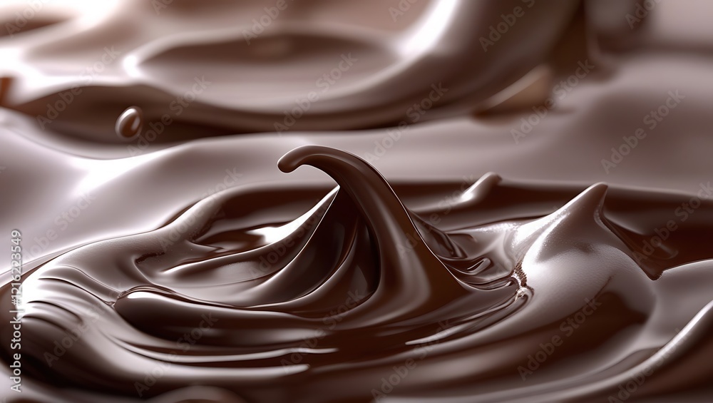 Molten silky chocolate background. Abstract background of the color of the year Mocha Mousse Molten silky chocolate background. Abstract background of the color of the year Mocha Mousse