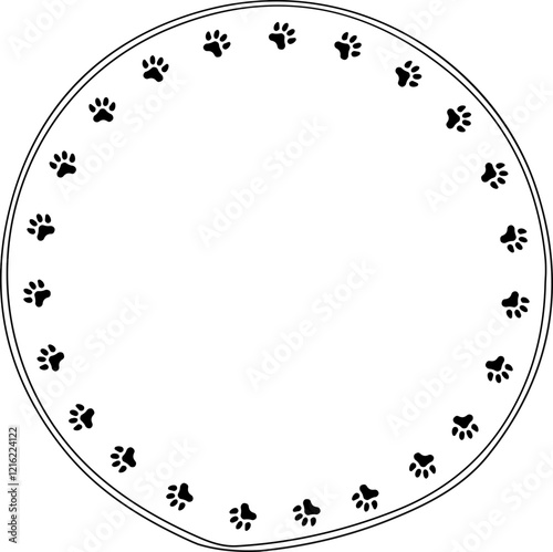 Pet Paws Frame , Animal Paws Frame	