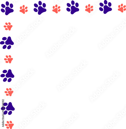 Pet Paws Frame , Animal Paws Frame	