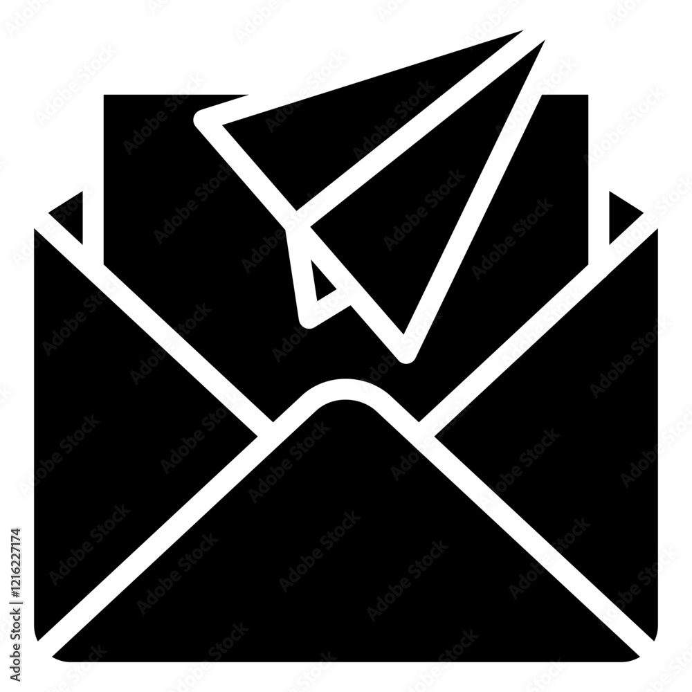 Email Sending  Icon Element For Design