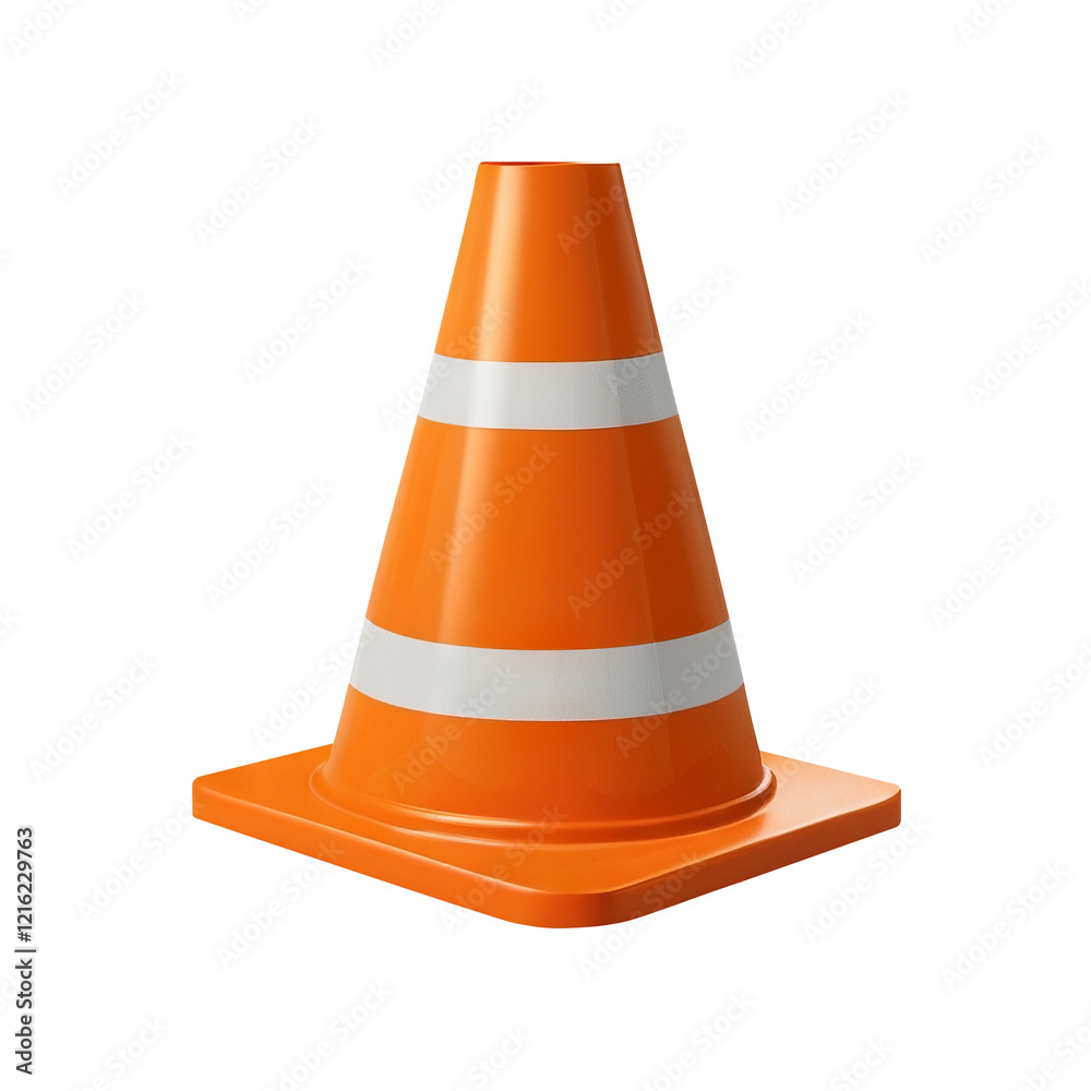 Traffic cone equipment for road safety on transparent background PNG Generative AI Traffic cone equipment for road safety on transparent background PNG Generative AI