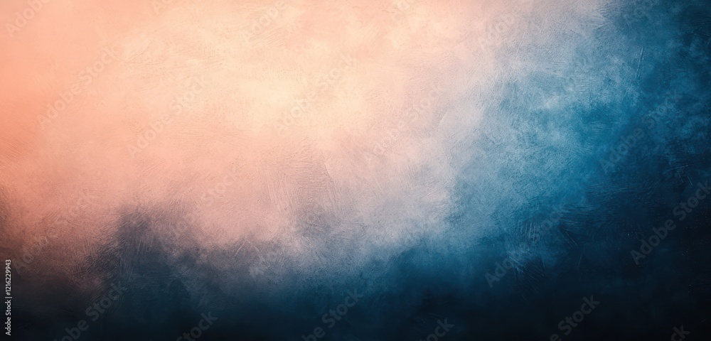 Obraz premium Soft, blurred grainy texture from salmon to indigo
