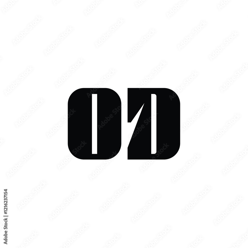 OD monogram logo design letter text name symbol monochrome logotype alphabet character simple logo OD monogram logo design letter text name symbol monochrome logotype alphabet character simple logo