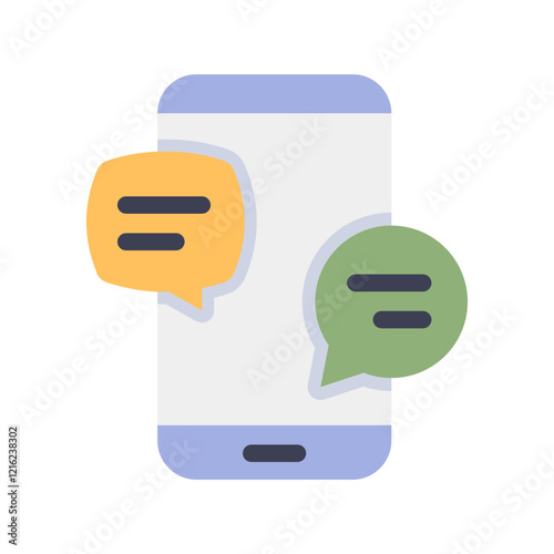 chat message flat style