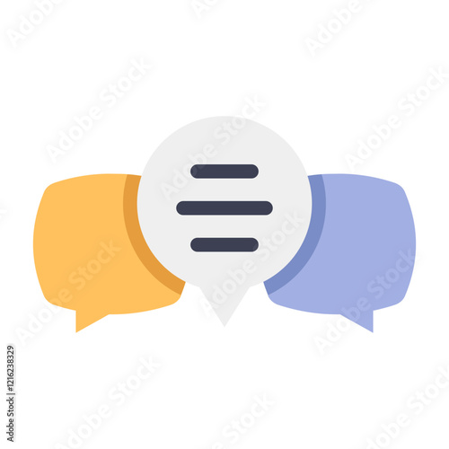 chat flat style