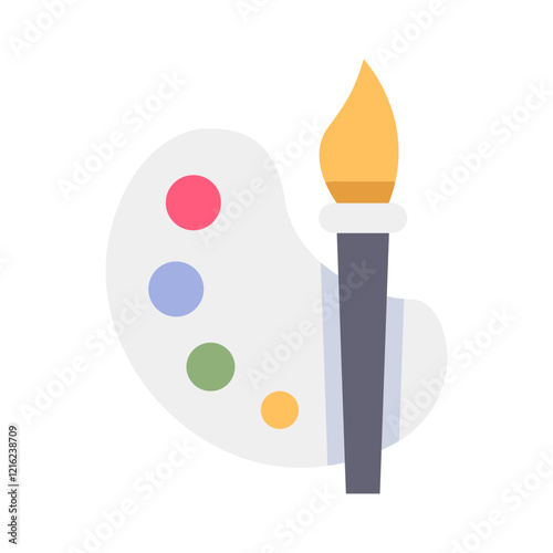 painting flat style