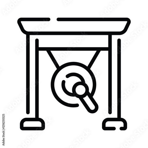 Chinese Bell vector icon in modern and trendy style