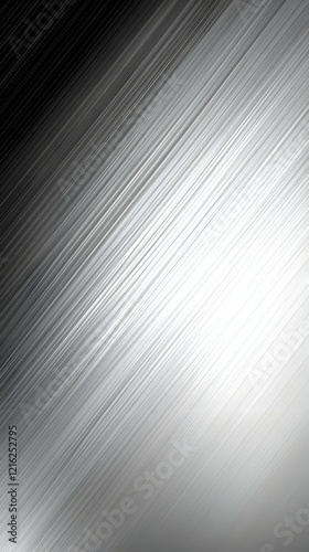 Abstract silver background with diagonal lines creates a sleek and modern aesthetic.