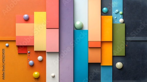 Dynamic sales visualization business environment clay matrix chart abstract art vibrant colors contemporary design